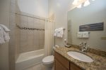 Full bath with tub shower combination 